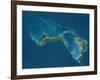 Grand Bahama and Abaco Islands, Bahamas, Satellite Image-null-Framed Photographic Print