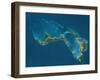 Grand Bahama and Abaco Islands, Bahamas, Satellite Image-null-Framed Photographic Print