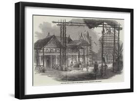 Grand Ball Given at Kandy to the Governor of Ceylon, Decoration of the Library-null-Framed Giclee Print