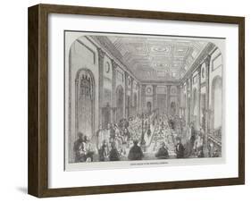 Grand Banquet in the Town-Hall, Liverpool-null-Framed Giclee Print