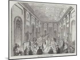 Grand Banquet in the Town-Hall, Liverpool-null-Mounted Giclee Print