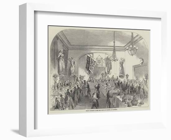 Grand Banquet to the Lord Mayor of London, at Hastings-null-Framed Giclee Print