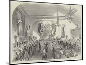 Grand Banquet to the Lord Mayor of London, at Hastings-null-Mounted Giclee Print