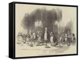 Grand Banquet to Viscount Palmerston by the Reform Club-null-Framed Stretched Canvas