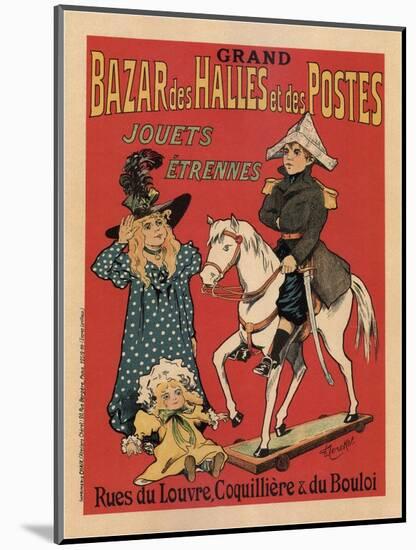 Grand Bazar Des Halles Et Des Postes, 1899-Fernand Fernel-Mounted Giclee Print