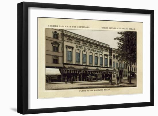 Grand Bazar Du Grand Marche, Place Verte, Antwerp-null-Framed Giclee Print