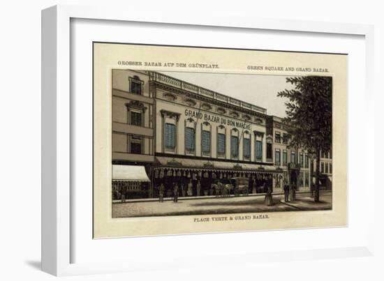 Grand Bazar Du Grand Marche, Place Verte, Antwerp-null-Framed Giclee Print