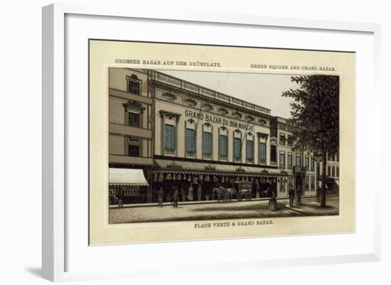 Grand Bazar Du Grand Marche, Place Verte, Antwerp-null-Framed Giclee Print