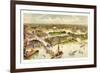 Grand Birds Eye View of the Grounds and Buildings of the Great Columbian Exposition at Chicago-Currier & Ives-Framed Giclee Print