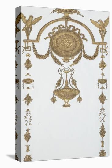 Grand Cabinet intérieur de la Reine (Cabinet doré)-Jean-Hugues Rousseau-Stretched Canvas