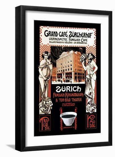 Grand-Cafe, Zurcherhof: Distinguished Family Cafe and Theater-null-Framed Art Print