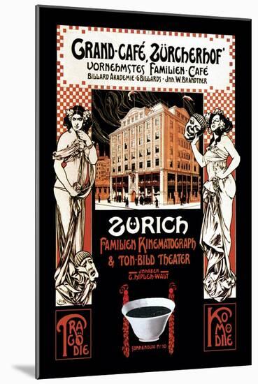 Grand-Cafe, Zurcherhof: Distinguished Family Cafe and Theater-null-Mounted Art Print