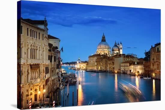 Grand Canal and Basilica Santa Maria Della Salute, Venice, Italy-Iakov Kalinin-Stretched Canvas