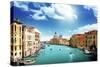 Grand Canal and Basilica Santa Maria Della Salute, Venice, Italy-Iakov Kalinin-Stretched Canvas