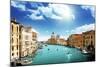 Grand Canal and Basilica Santa Maria Della Salute, Venice, Italy-Iakov Kalinin-Mounted Photographic Print