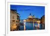 Grand Canal and Basilica Santa Maria Della Salute, Venice, Italy-Iakov Kalinin-Framed Photographic Print