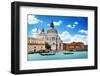 Grand Canal and Basilica Santa Maria Della Salute, Venice, Italy-Iakov Kalinin-Framed Photographic Print