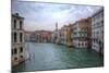 Grand Canal and Bell Tower from Rialto Bridge, Venice, Italy-Darrell Gulin-Mounted Photographic Print