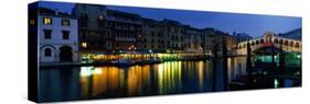 Grand Canal and Rialto Bridge Venice Italy-null-Stretched Canvas