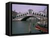 Grand Canal and Rialto Bridge, Venice, Italy-Bill Bachmann-Framed Stretched Canvas