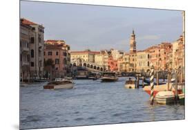 Grand Canal and Rialto Bridge. Venice. Italy-Tom Norring-Mounted Premium Photographic Print