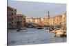 Grand Canal and Rialto Bridge. Venice. Italy-Tom Norring-Stretched Canvas