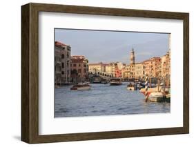 Grand Canal and Rialto Bridge. Venice. Italy-Tom Norring-Framed Photographic Print