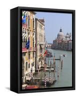 Grand Canal and Santa Maria Della Salute, Venice, UNESCO World Heritage Site, Veneto, Italy, Europe-Amanda Hall-Framed Stretched Canvas