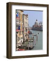 Grand Canal and Santa Maria Della Salute, Venice, UNESCO World Heritage Site, Veneto, Italy, Europe-Amanda Hall-Framed Photographic Print