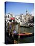 Grand Canal and the Rialto Bridge, Unesco World Heritage Site, Venice, Veneto, Italy-Philip Craven-Stretched Canvas