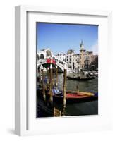 Grand Canal and the Rialto Bridge, Unesco World Heritage Site, Venice, Veneto, Italy-Philip Craven-Framed Photographic Print