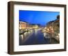 Grand Canal at Dusk, Venice, UNESCO World Heritage Site, Veneto, Italy, Europe-Amanda Hall-Framed Photographic Print