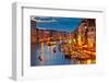 Grand Canal at Night, Venice-sborisov-Framed Photographic Print