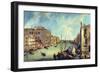 Grand Canal at San Vio-Canaletto-Framed Art Print