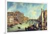 Grand Canal At San Vio-Canaletto-Framed Art Print