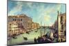 Grand Canal At San Vio-Canaletto-Mounted Art Print