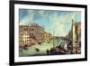 Grand Canal At San Vio-Canaletto-Framed Art Print