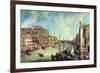 Grand Canal At San Vio-Canaletto-Framed Premium Giclee Print