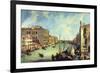 Grand Canal At San Vio-Canaletto-Framed Art Print