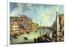 Grand Canal At San Vio-Canaletto-Framed Art Print