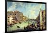 Grand Canal At San Vio-Canaletto-Framed Art Print