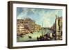 Grand Canal At San Vio-Canaletto-Framed Art Print