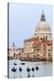 Grand Canal. Basilica Di Santa Maria Della Salute in Background. Venice. Italy-Tom Norring-Stretched Canvas