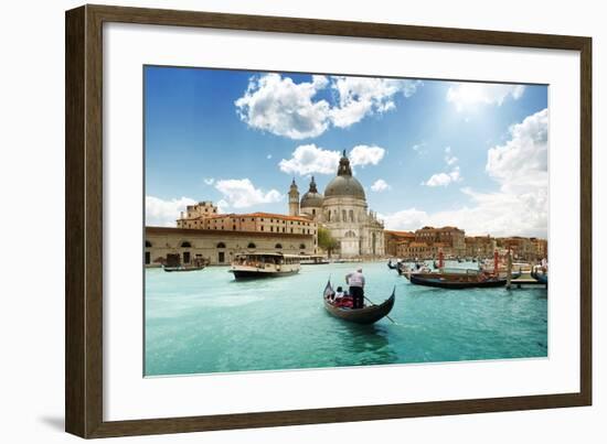 Grand Canal & Basilica Venice-null-Framed Art Print