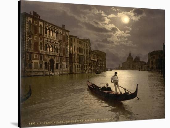 Grand Canal by Moonlight, 1890s-Science Source-Stretched Canvas