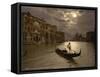 Grand Canal by Moonlight, 1890s-Science Source-Framed Stretched Canvas