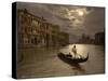 Grand Canal by Moonlight, 1890s-Science Source-Stretched Canvas