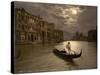 Grand Canal by Moonlight, 1890s-Science Source-Stretched Canvas