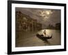 Grand Canal by Moonlight, 1890s-Science Source-Framed Giclee Print