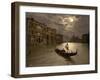 Grand Canal by Moonlight, 1890s-Science Source-Framed Giclee Print